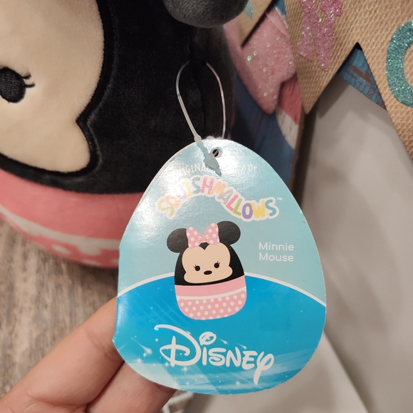 ❤️NWT Disney Mickey & Minnie Mini (2021) 7" inch Squishmallow Pair, Super Cute! - Picture 6 of 15
